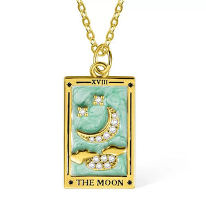 Tarot Card Necklace- the Moon