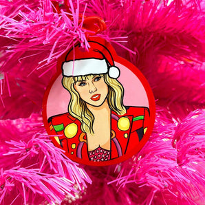 Taylor Swift Christmas Ornament